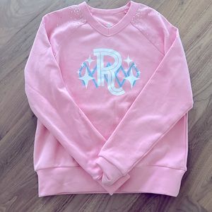 Rebel Athletic Pink Rhinestone sweatshirt.